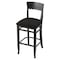 Holland Bar Stool Co 25" Counter Stool, Black Finish, Canter Espresso Seat 316025Blk003 - alternate 1
